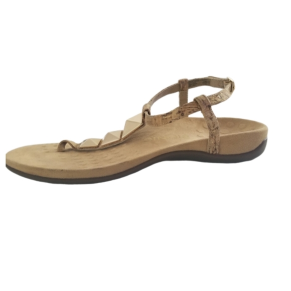VIONIC Nala T Strap Sandal Gold Cork - Picture 3 of 6